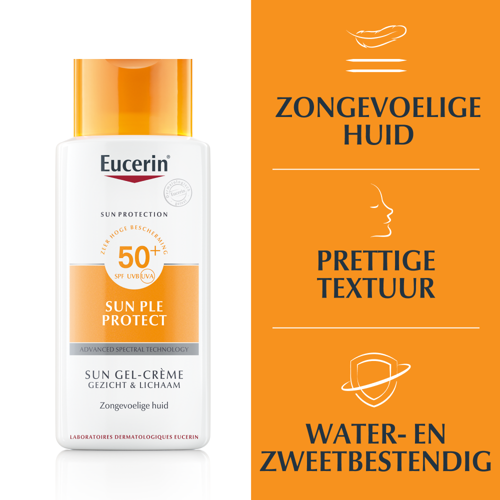 Eucerin Sun PLE Protect Sun Gel-Crème Gezicht en Lichaam SPF50 150ml
